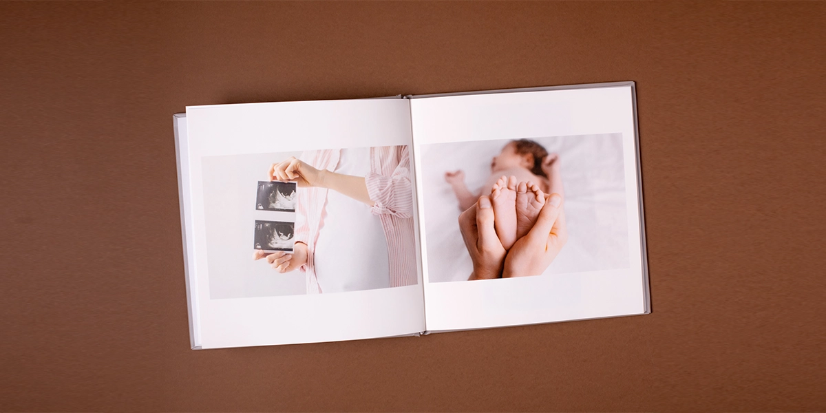 طراحی آلبوم کودک با عکاسی از 9 ماه بارداری