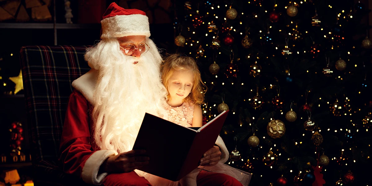 عکاسی جشن کریسمس با آبنبات‌های عصایی و بابانوئل